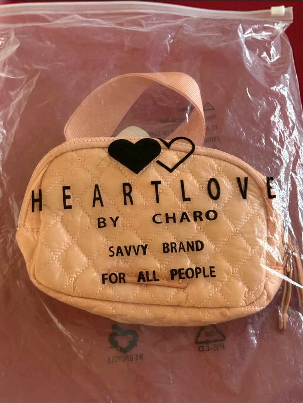 HeartLove by Charo Savvy Brand Warm Orange Quilted Belt Bag Crossbody HL2-005 - Picture 16 of 16